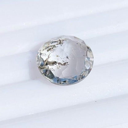 5.82ct Petroleum Quartz Faceted Gemstone - Round Fancy Cut Petroleum Included Quartz - Unique Gems - Natural Petroleum Quartz from Pakistan