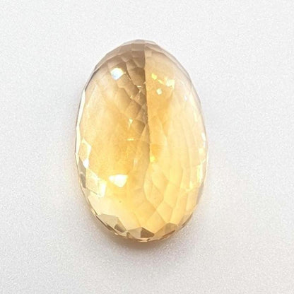 29.55ct VVS Natural Citrine - Oval Faceted - Fancy Cut Citrine Gemstone - Loose Gemstones - Unheated Citrine - Faceted Gems from Brazil