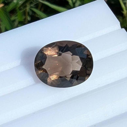 6.18ct Colombianite (Natural Obsidian) Faceted Gemstone - Oval Fancy Cut Colombianite - Unique Gems - Colombianite Obsidian from Colombia