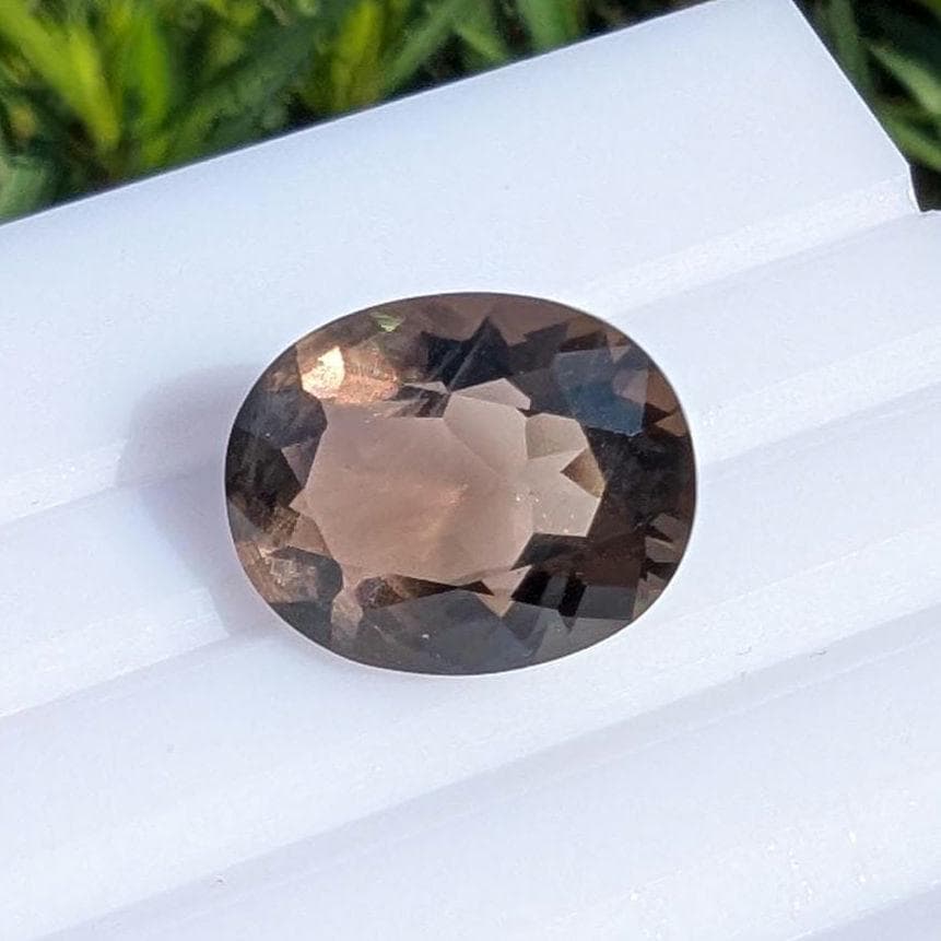 6.18ct Colombianite (Natural Obsidian) Faceted Gemstone - Oval Fancy Cut Colombianite - Unique Gems - Colombianite Obsidian from Colombia