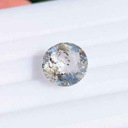 5.82ct Petroleum Quartz Faceted Gemstone - Round Fancy Cut Petroleum Included Quartz - Unique Gems - Natural Petroleum Quartz from Pakistan