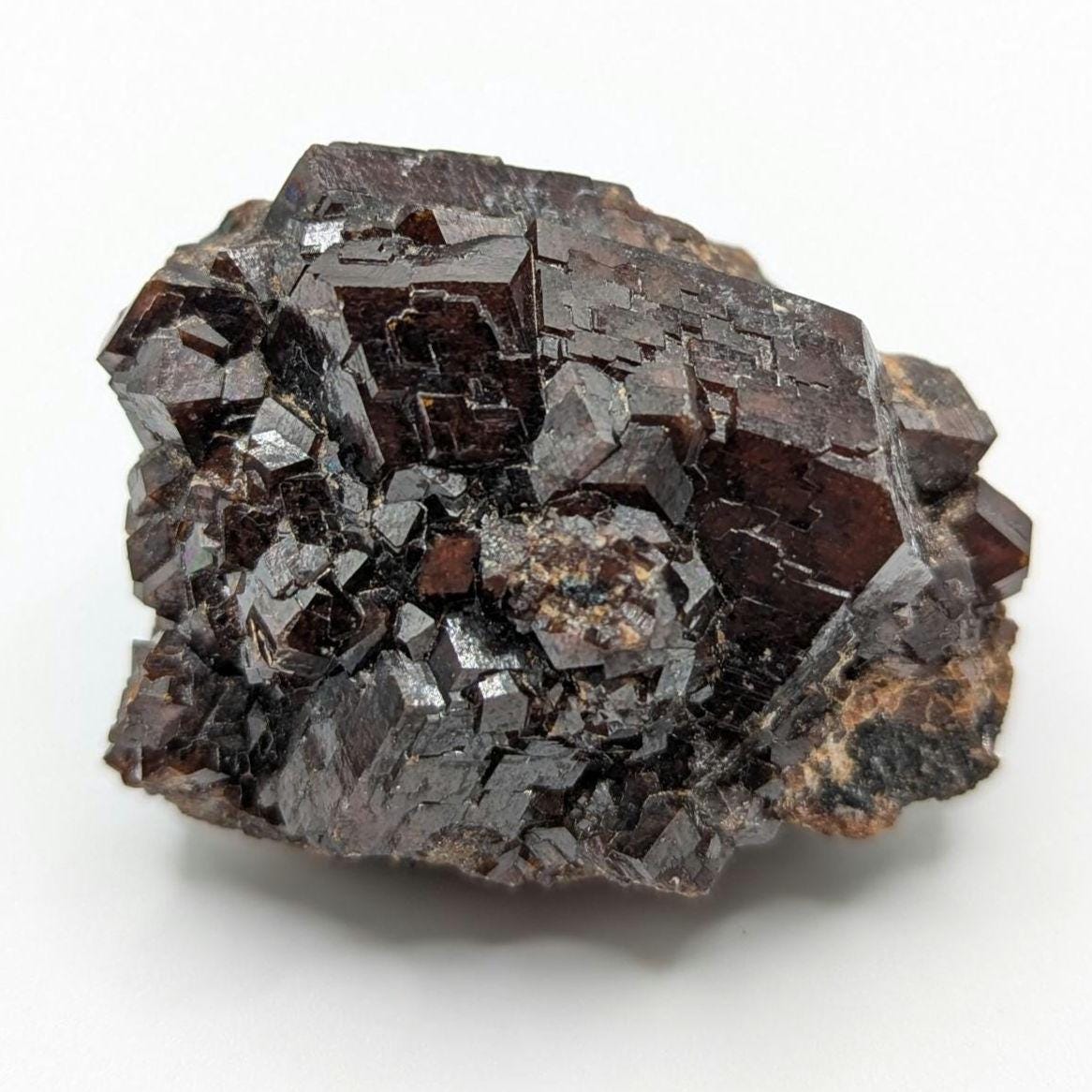 105g Mali Garnet Mineral Specimen - Garnet Crystal Cluster - Grandite (Grossular and Andradite Garnet) Specimen - Raw Garnet from Mali