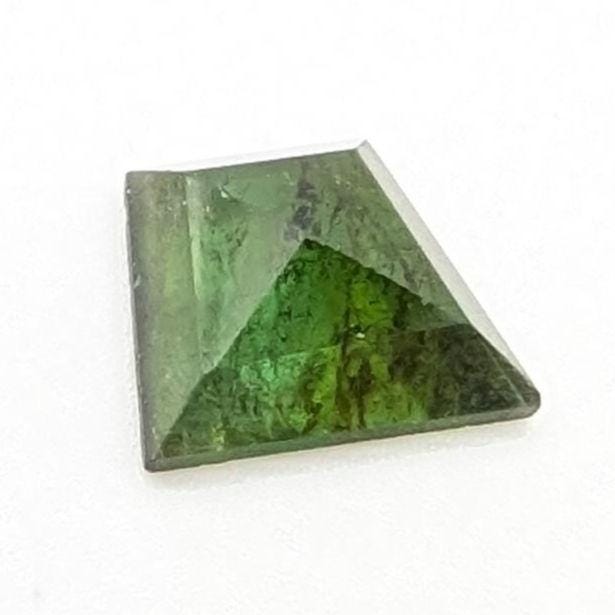 2.79ct Rosecut Tourmaline - Green Tourmaline Rosecut Gemstone - Faceted Tourmaline Cabochon Afghanistan
