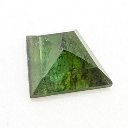 2.79ct Rosecut Tourmaline - Green Tourmaline Rosecut Gemstone - Faceted Tourmaline Cabochon Afghanistan
