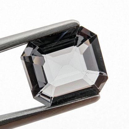 1.51ct Metallic Grey Spinel - Burmese Spinel - Natural Untreated Spinel Gemstone - Octagon Cut Gray Spinel - Faceted Loose Spinel