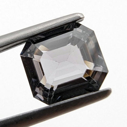1.56ct Metallic Grey Spinel - Burmese Spinel - Natural Untreated Spinel Gemstone - Octagon Cut Gray Spinel - Faceted Loose Spinel