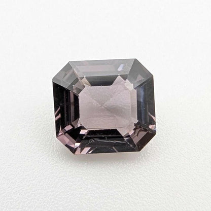 1.57ct Metallic Grey Purple Spinel - Burmese Spinel - Natural Untreated Spinel Gemstone - Octagon Cut Purplish Spinel - Faceted Loose Spinel