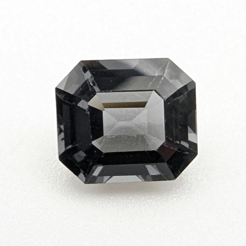 1.75ct Metallic Grey Spinel - Burmese Spinel - Natural Untreated Spinel Gemstone - Octagon Cut Gray Spinel - Faceted Loose Spinel
