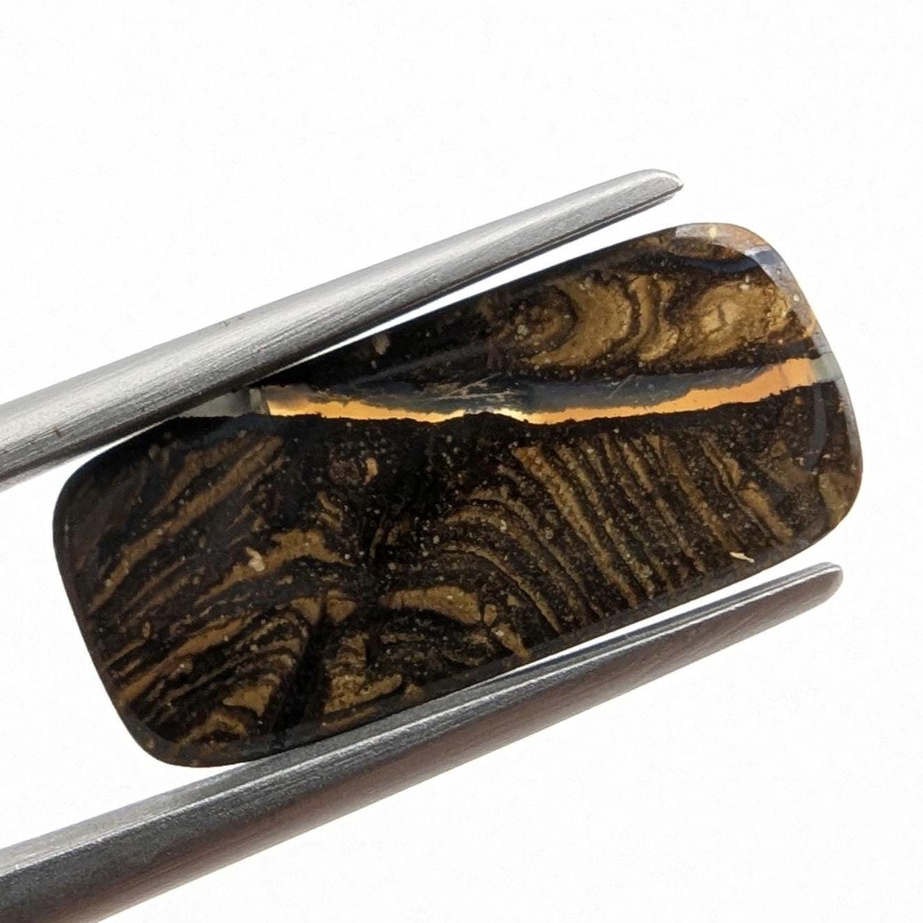 5.27ct Boulder Opal Gem - Boulder Opal Cabochon from Koroit, Australia - Natural Boulder Opal - Australian Opal - Natural Opal Gemstone