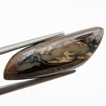 12.06ct Boulder Opal Gem - Boulder Opal Cabochon from Koroit, Australia - Natural Boulder Opal - Australian Opal - Natural Opal Gemstone