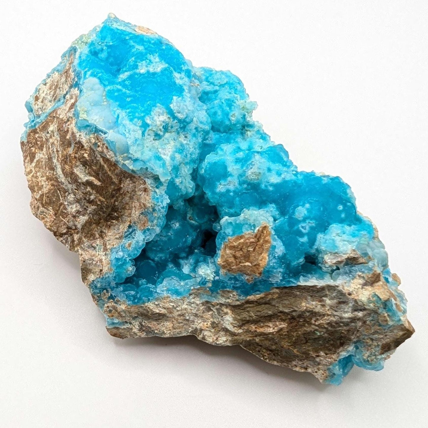 428g Hemimorphite Fine Mineral Specimen - High Quality Blue Hemimorphite Mineral - Palabanda, Republic of Congo - Hemimorphite Crystal
