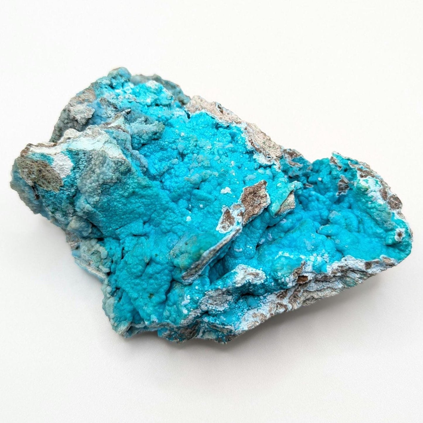 368g Hemimorphite Fine Mineral Specimen - High Quality Blue Hemimorphite Mineral - Palabanda, Republic of Congo - Hemimorphite Crystal