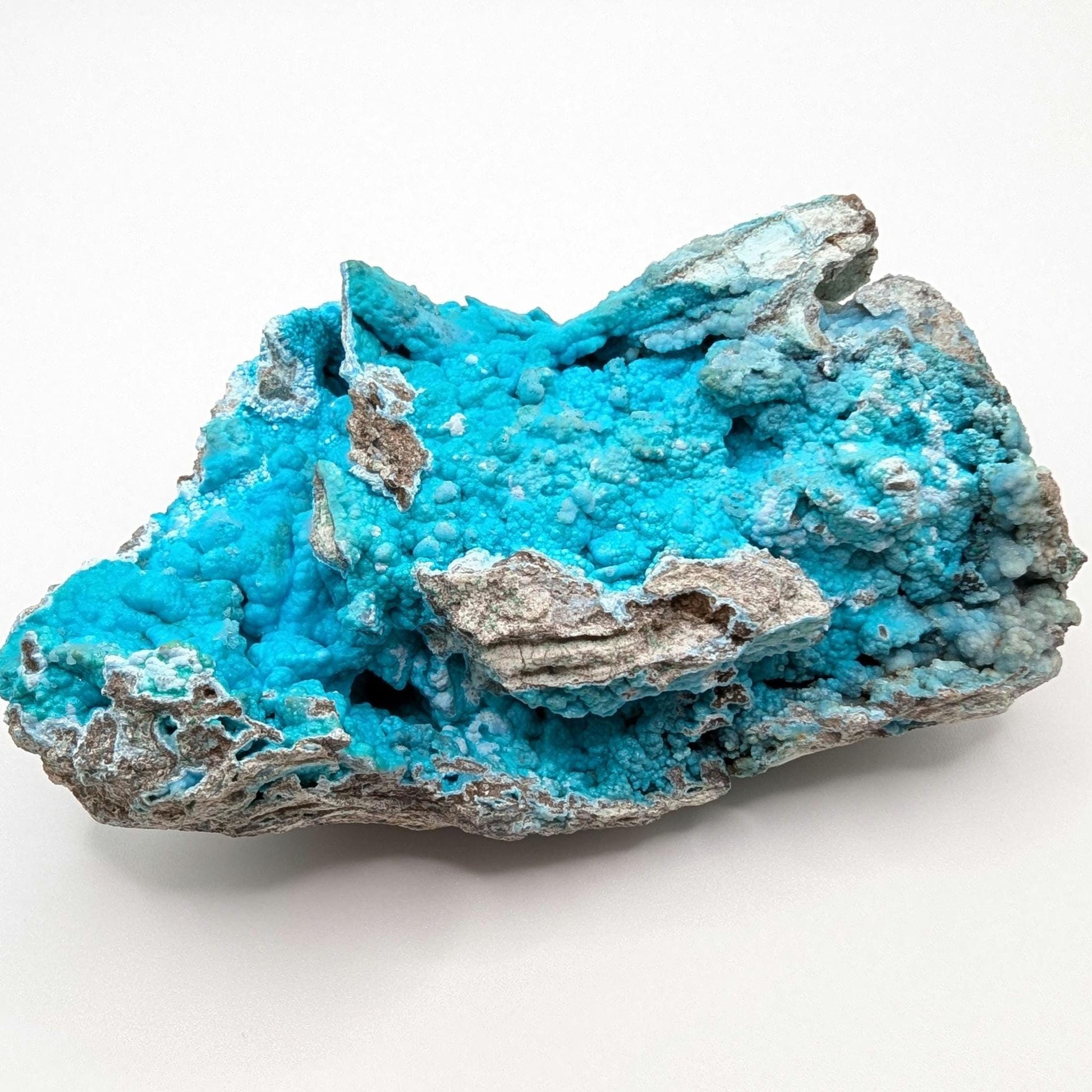 368g Hemimorphite Fine Mineral Specimen - High Quality Blue Hemimorphite Mineral - Palabanda, Republic of Congo - Hemimorphite Crystal