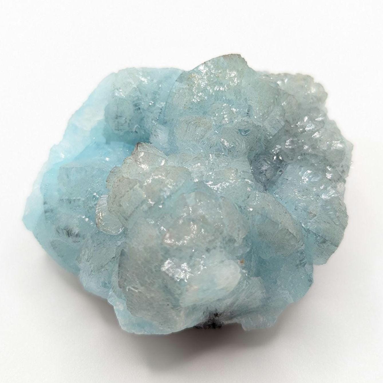211g Smithsonite Fine Mineral Specimen - High Quality Blue Smithsonite Mineral - Mfouati, Republic of Congo - Natural Smithsonite Crystal