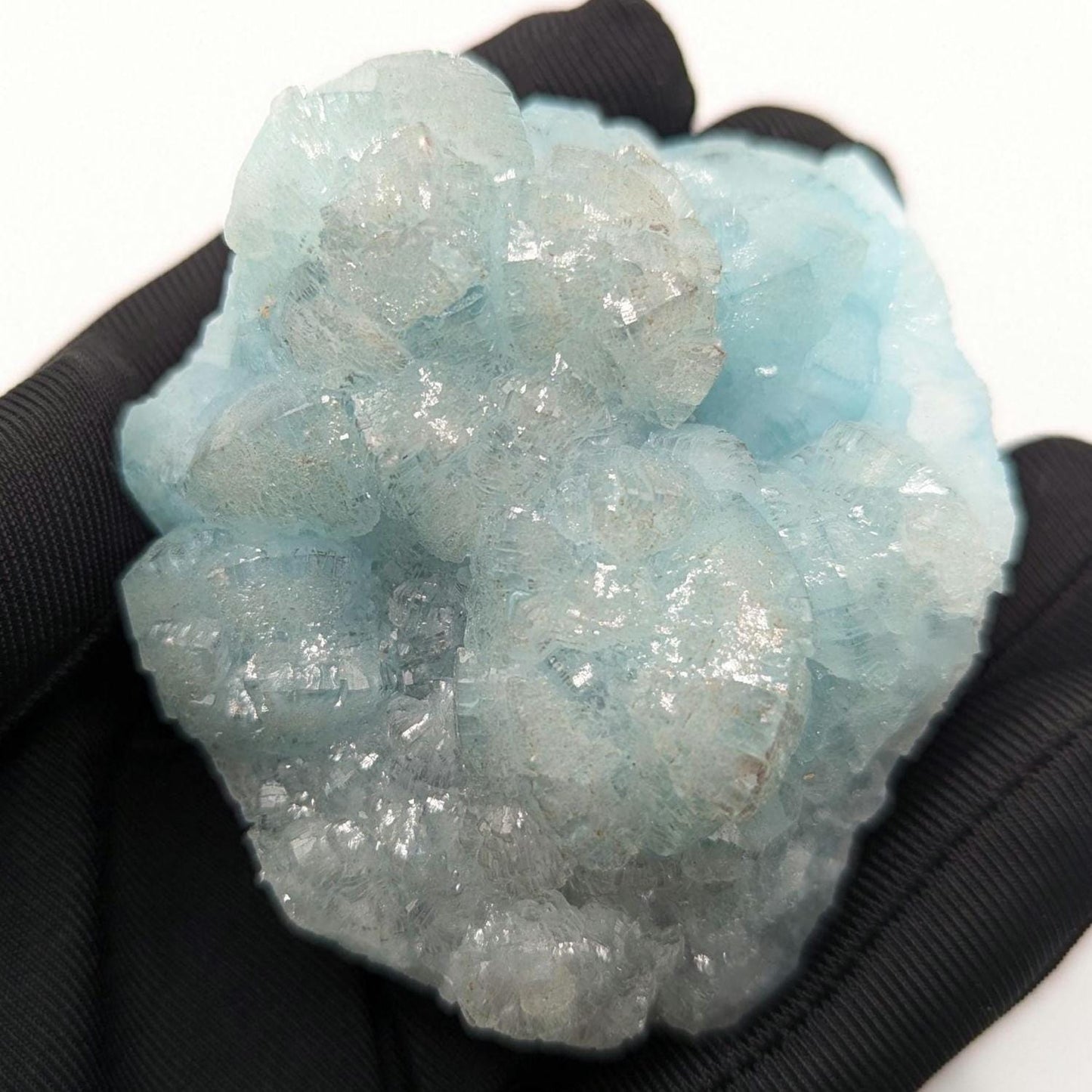 211g Smithsonite Fine Mineral Specimen - High Quality Blue Smithsonite Mineral - Mfouati, Republic of Congo - Natural Smithsonite Crystal