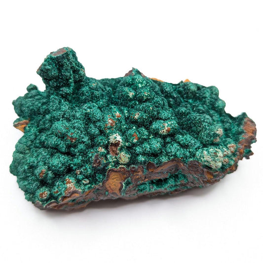 463g Fibrous Malachite Specimen - Fine Minerals - Mfouati, Republic of Congo - Unique Malachite Crystals on Matrix Statement Piece