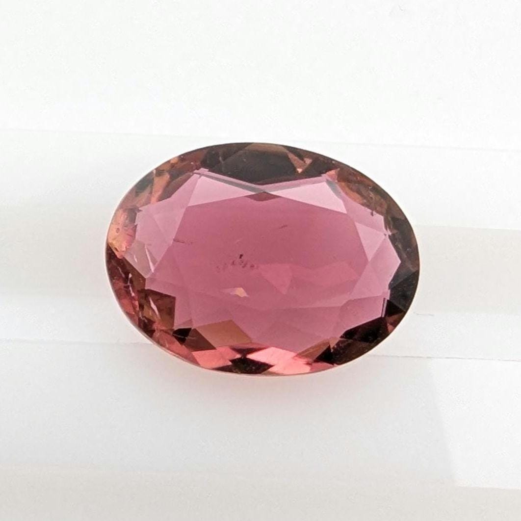 4.09ct Rubellite Tourmaline - Oval Faceted Rubellite Tourmaline - Fancy Cut Pink Tourmaline - Loose Tourmaline Gemstone - Afghanistan