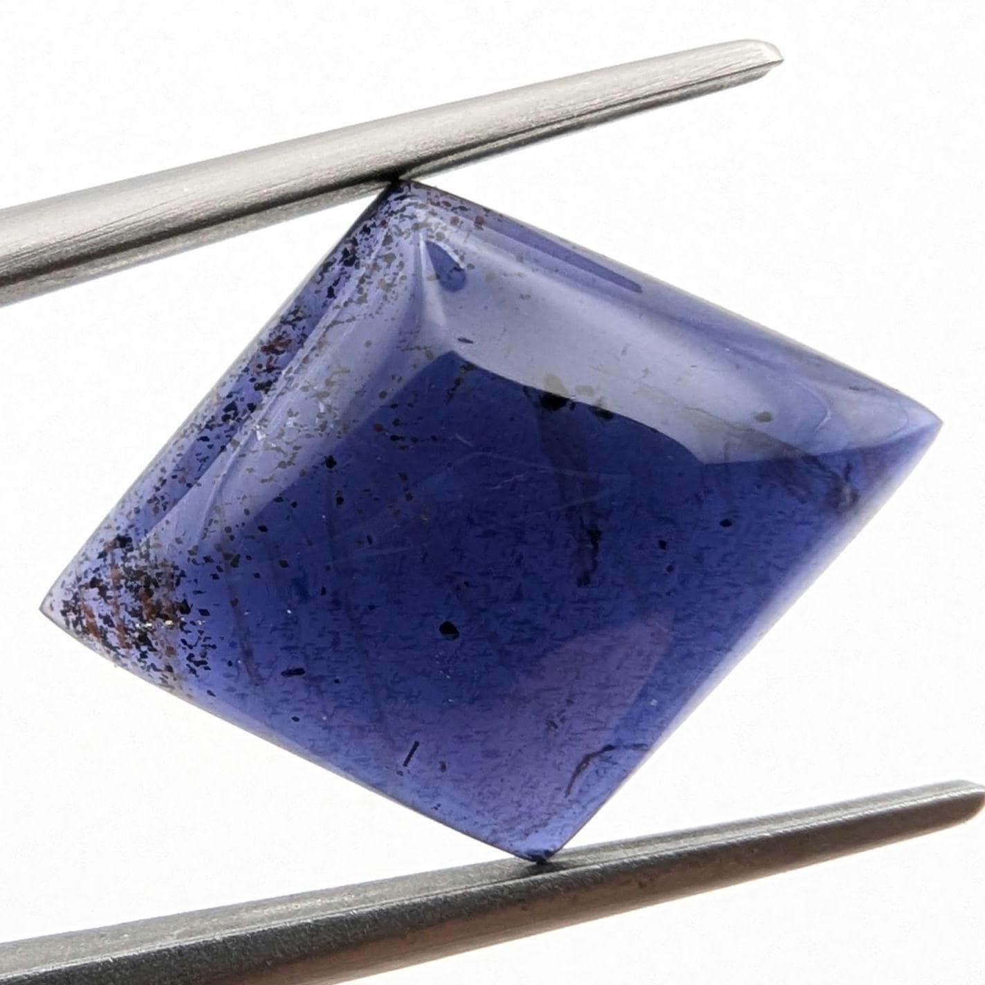 6.03ct Iolite Cabochon - Diamond Shape Pleochroic Iolite Cabochon - Purple and Yellow Iolite - Natural Iolite Cab - Colour Changing Gemstone