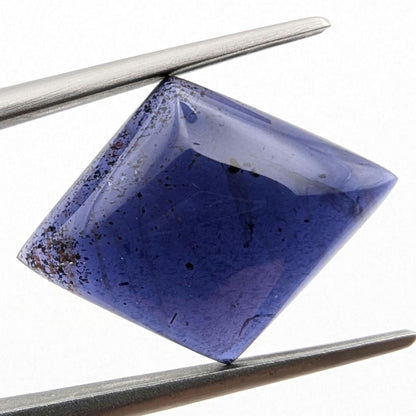 6.03ct Iolite Cabochon - Diamond Shape Pleochroic Iolite Cabochon - Purple and Yellow Iolite - Natural Iolite Cab - Colour Changing Gemstone