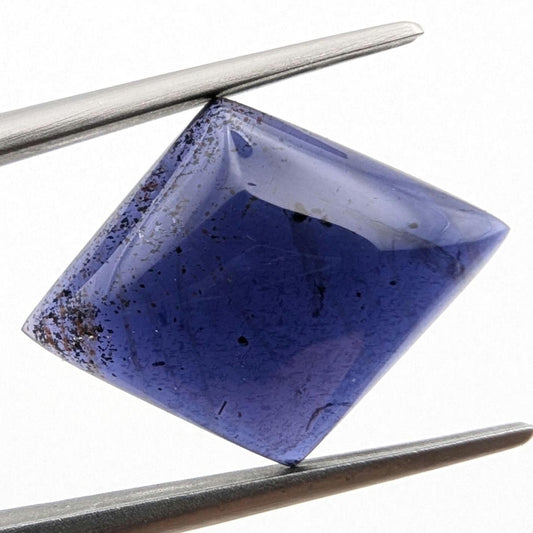 6.03ct Iolite Cabochon - Diamond Shape Pleochroic Iolite Cabochon - Purple and Yellow Iolite - Natural Iolite Cab - Colour Changing Gemstone