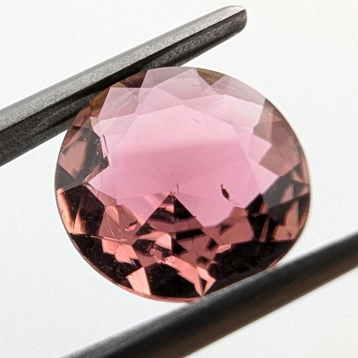 1.71ct Rubellite Tourmaline - Round Faceted Rubellite Tourmaline - Fancy Cut Pink Tourmaline - Loose Tourmaline Gemstone - Afghanistan