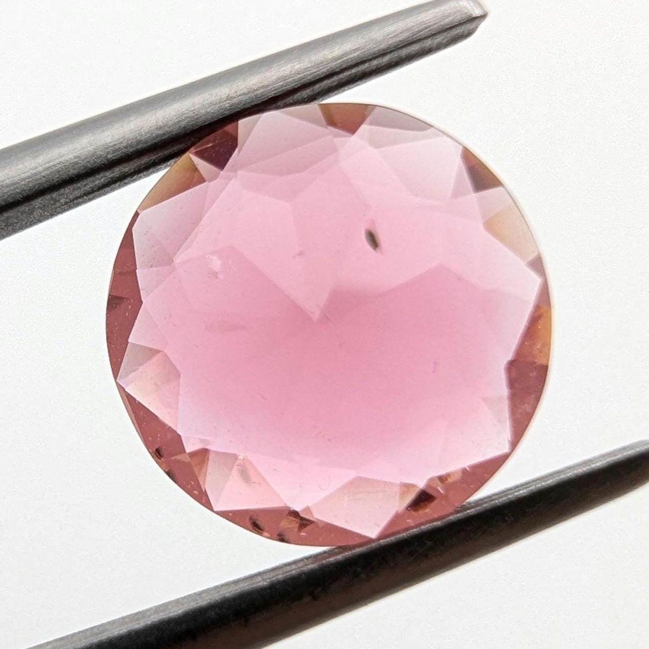 1.71ct Rubellite Tourmaline - Round Faceted Rubellite Tourmaline - Fancy Cut Pink Tourmaline - Loose Tourmaline Gemstone - Afghanistan