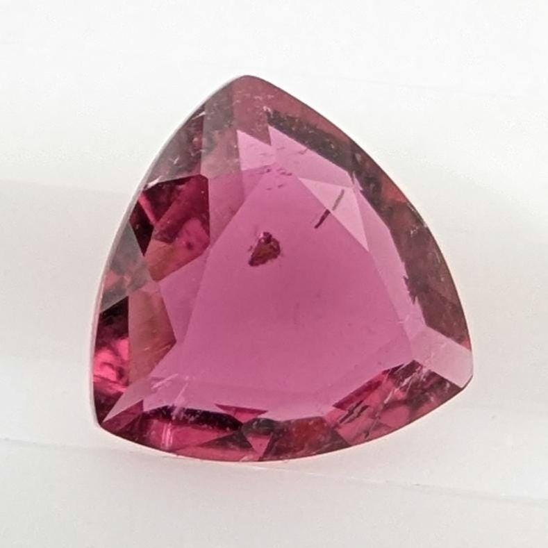1.65ct Rubellite Tourmaline - Round Faceted Rubellite Tourmaline - Fancy Cut Pink Tourmaline - Loose Tourmaline Gemstone - Afghanistan