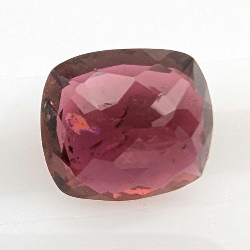 3.80ct Rubellite Tourmaline - Cushion Faceted Rubellite Tourmaline - Fancy Cut Pink Tourmaline - Loose Tourmaline Gemstone - Afghanistan
