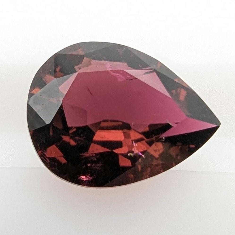 2.54ct Rubellite Tourmaline - Pear Faceted Rubellite Tourmaline - Fancy Cut Pink Tourmaline - Loose Tourmaline Gemstone - Afghanistan