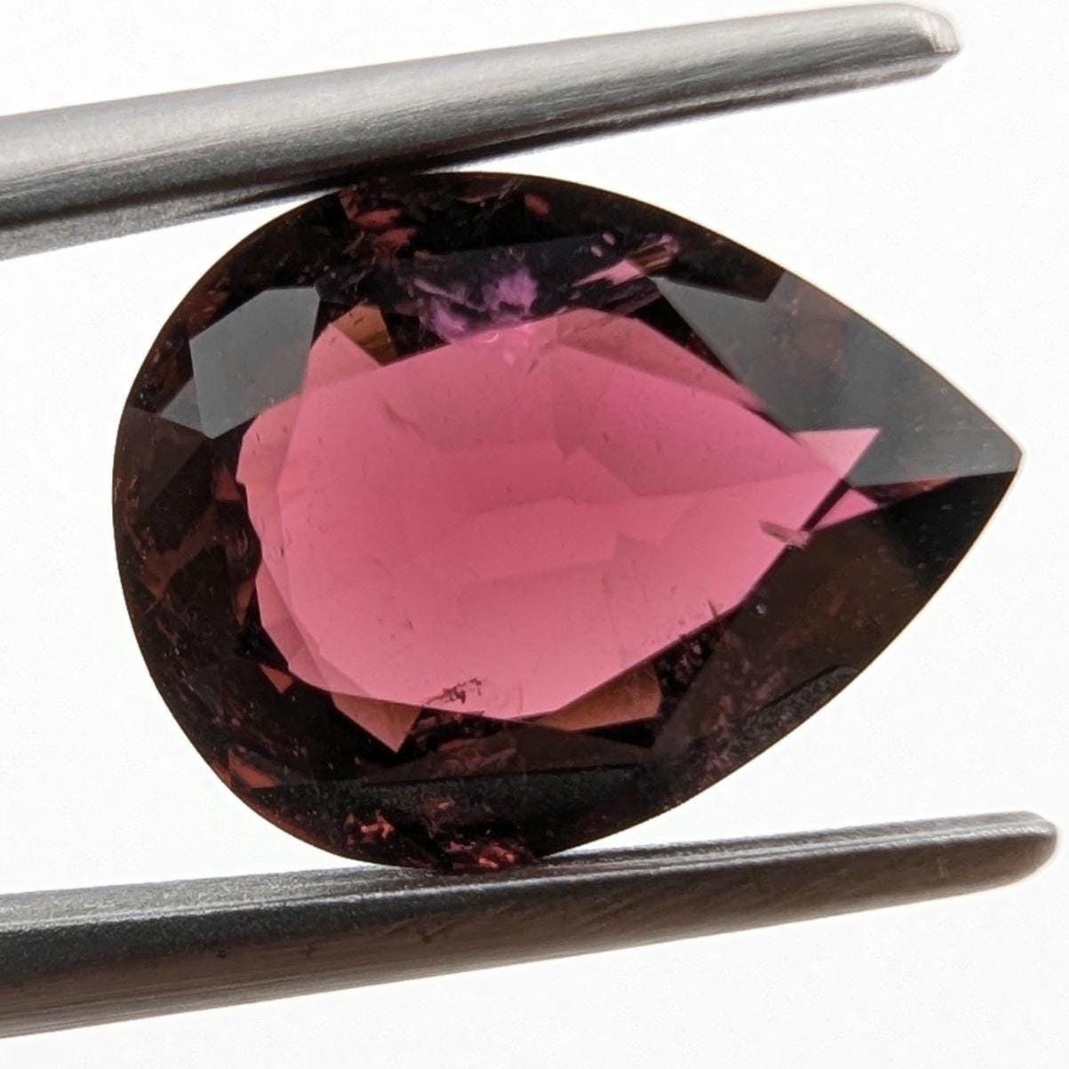 2.54ct Rubellite Tourmaline - Pear Faceted Rubellite Tourmaline - Fancy Cut Pink Tourmaline - Loose Tourmaline Gemstone - Afghanistan