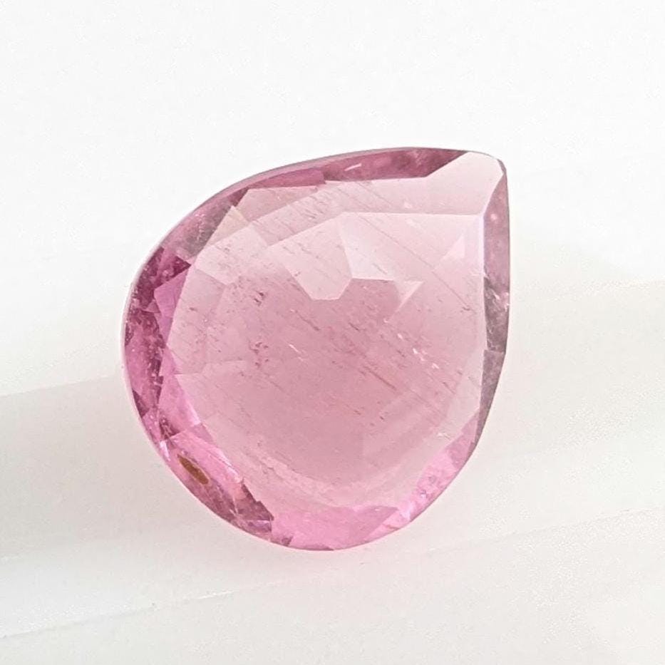 3.55ct Rubellite Tourmaline - Pear Faceted Rubellite Tourmaline - Fancy Cut Pink Tourmaline - Loose Tourmaline Gemstone - Afghanistan