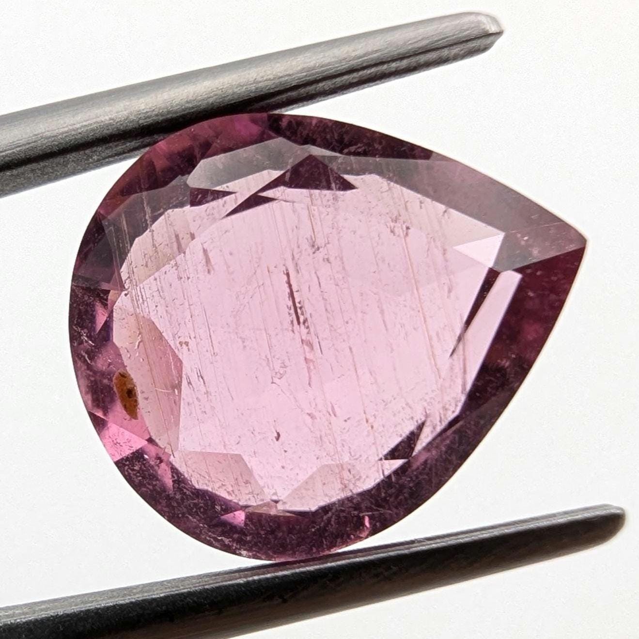 3.55ct Rubellite Tourmaline - Pear Faceted Rubellite Tourmaline - Fancy Cut Pink Tourmaline - Loose Tourmaline Gemstone - Afghanistan