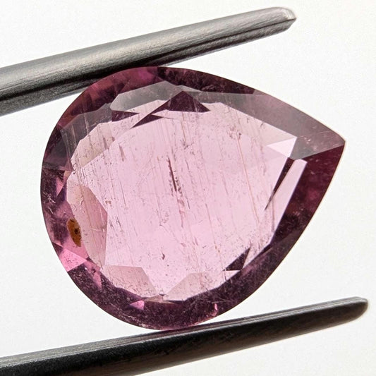 3.55ct Rubellite Tourmaline - Pear Faceted Rubellite Tourmaline - Fancy Cut Pink Tourmaline - Loose Tourmaline Gemstone - Afghanistan