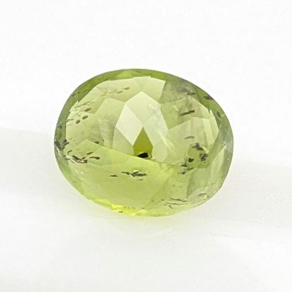 6.33ct Natural Peridot Gemstone - Oval Faceted Fancy Cut Peridot - Jilin Province, China - Natural Green Peridot with Inclusions - Loose Gem