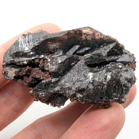 93g Cerussite with Goethite Specimen - Rare Mineral Specimens - Cerussite Crystal Specimen - M'fouati District, Bouenza, Republic of Congo