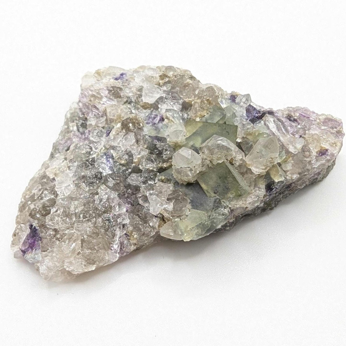 38g Green and Purple Fluorite Specimen - Inner Mongolia Fluorite Crystal - Natural Fluorite Crystal - Cubic Fluorite - Mineral Specimen