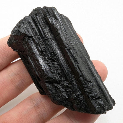 94g Black Tourmaline Crystal - Minas Gerais, Brazil - Metaphysical Crystals - Raw Black Tourmaline - Natural Tourmaline Stone