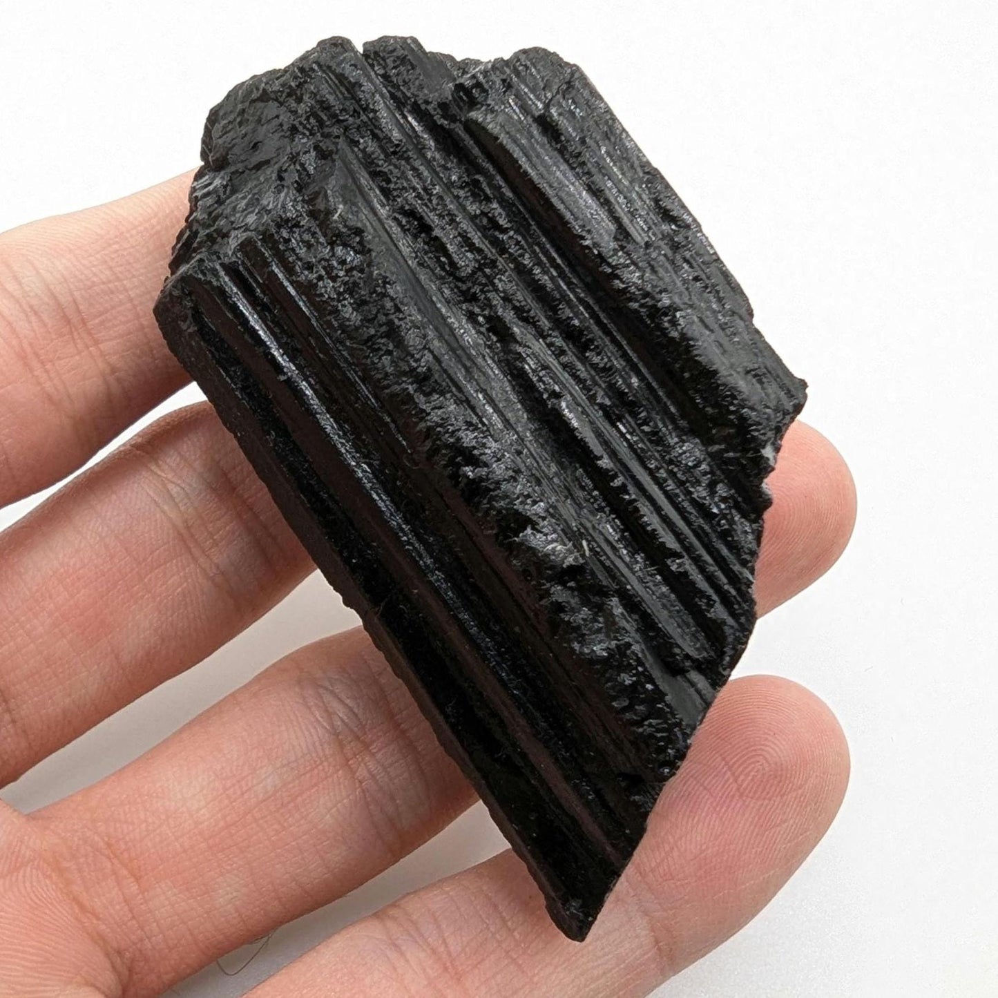 94g Black Tourmaline Crystal - Minas Gerais, Brazil - Metaphysical Crystals - Raw Black Tourmaline - Natural Tourmaline Stone