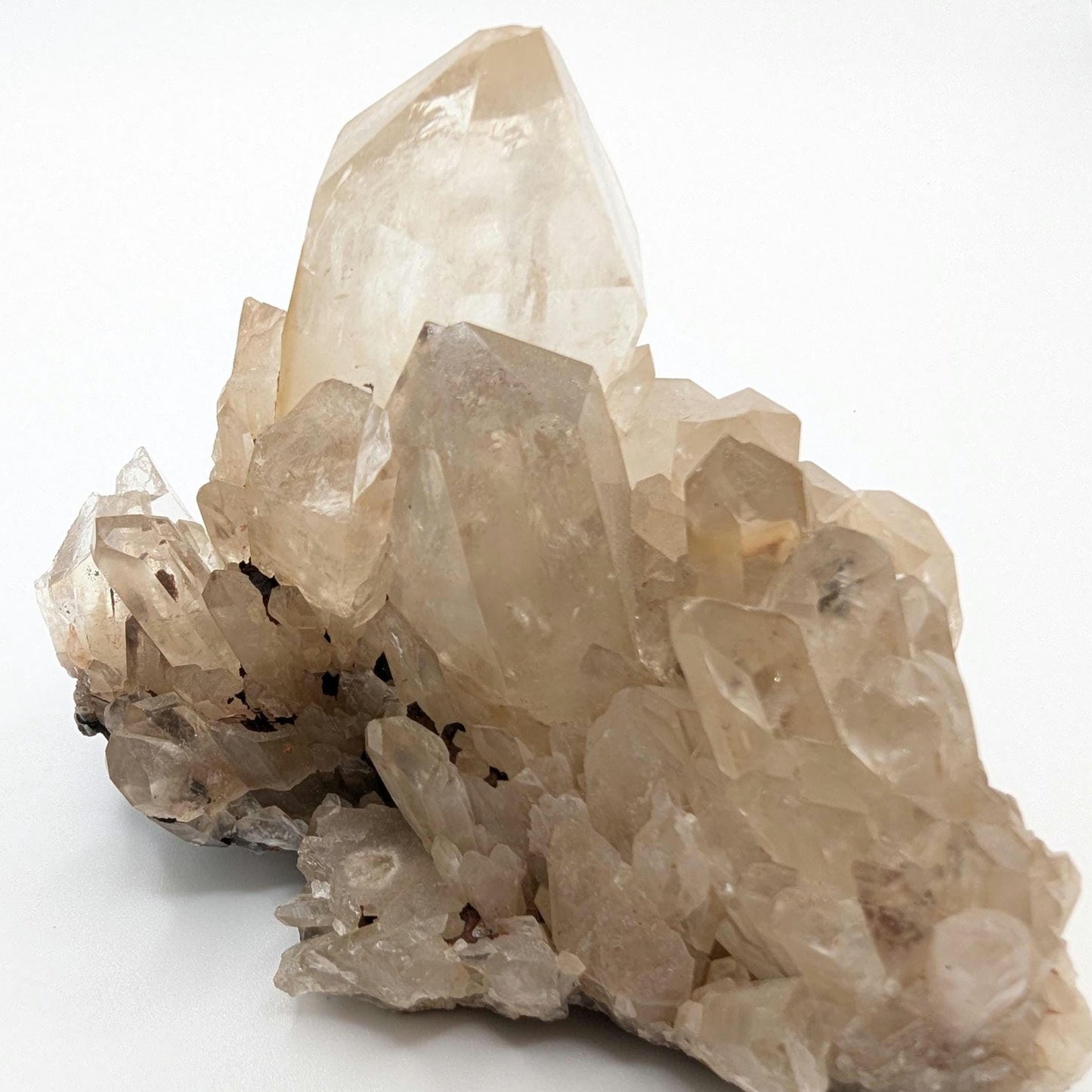 317g Natural Kundalini Citrine - Genuine Unheated Citrine Crystal - Kundalini Quartz Cluster - Luena, Congo - Raw Citrine Point Cluster