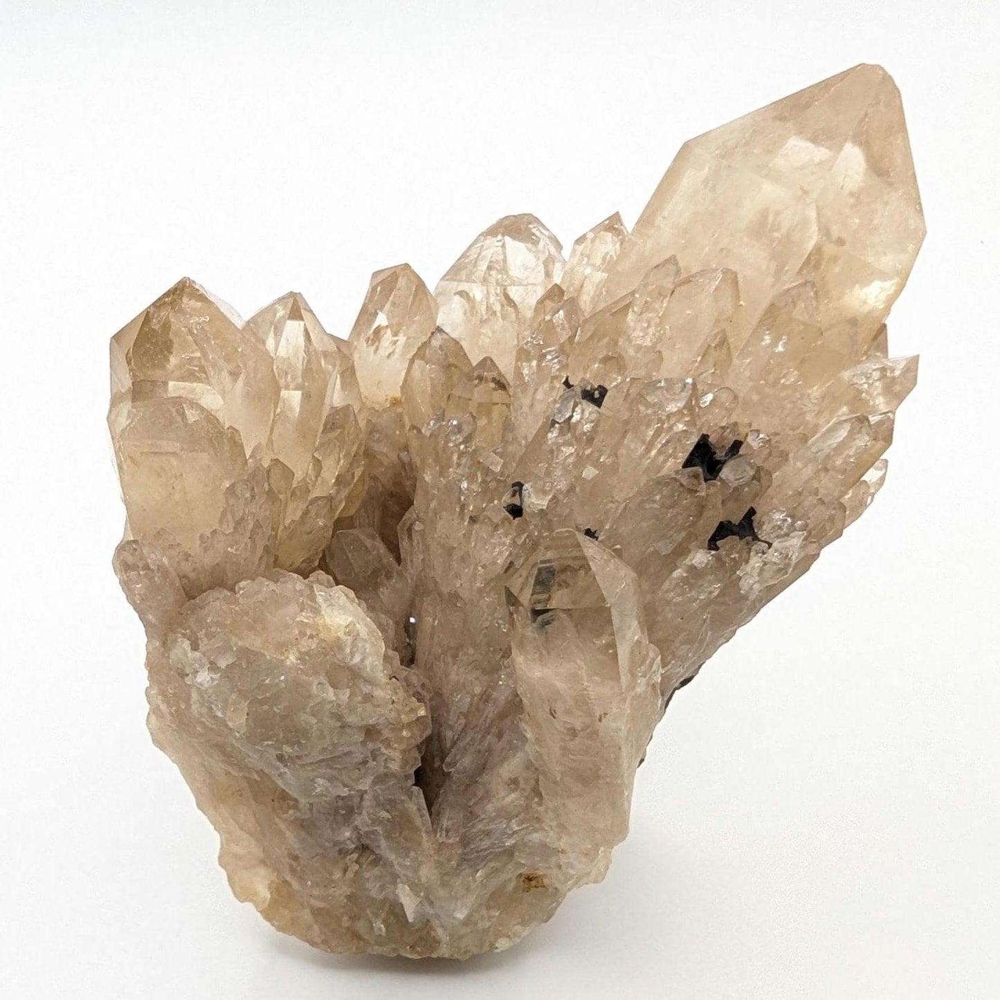 371g Natural Kundalini Citrine - Genuine Unheated Citrine Crystal - Kundalini Quartz Cluster - Luena, Congo - Raw Citrine Point Cluster