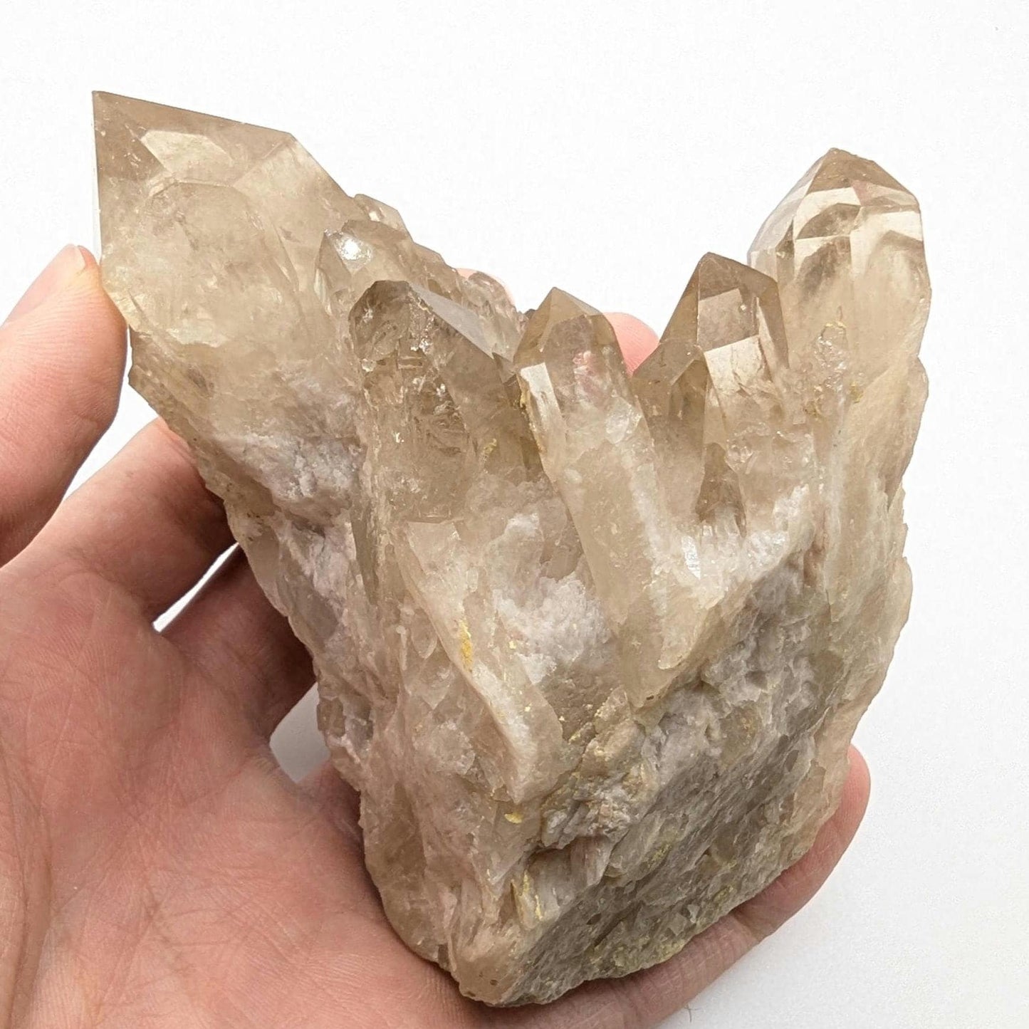 371g Natural Kundalini Citrine - Genuine Unheated Citrine Crystal - Kundalini Quartz Cluster - Luena, Congo - Raw Citrine Point Cluster