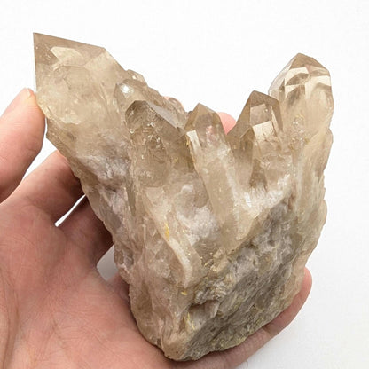 371g Natural Kundalini Citrine - Genuine Unheated Citrine Crystal - Kundalini Quartz Cluster - Luena, Congo - Raw Citrine Point Cluster