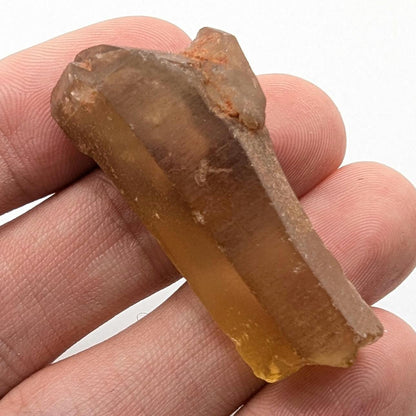 14g (Genuine) Natural Citrine Crystal from Mansa, Zambia - Rough Citrine Point - Unheated Citrine - Untreated Citrine - Natural Crystals