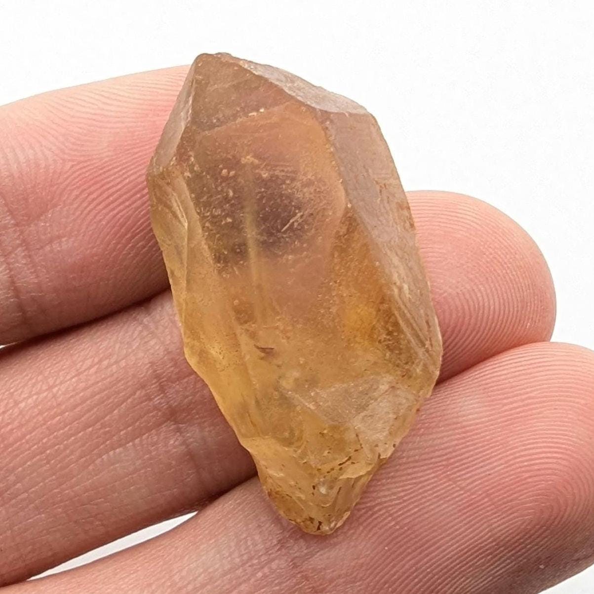7g (Genuine) Natural Citrine Crystal from Mansa, Zambia - Rough Citrine Point - Unheated Citrine - Untreated Citrine - Natural Crystals