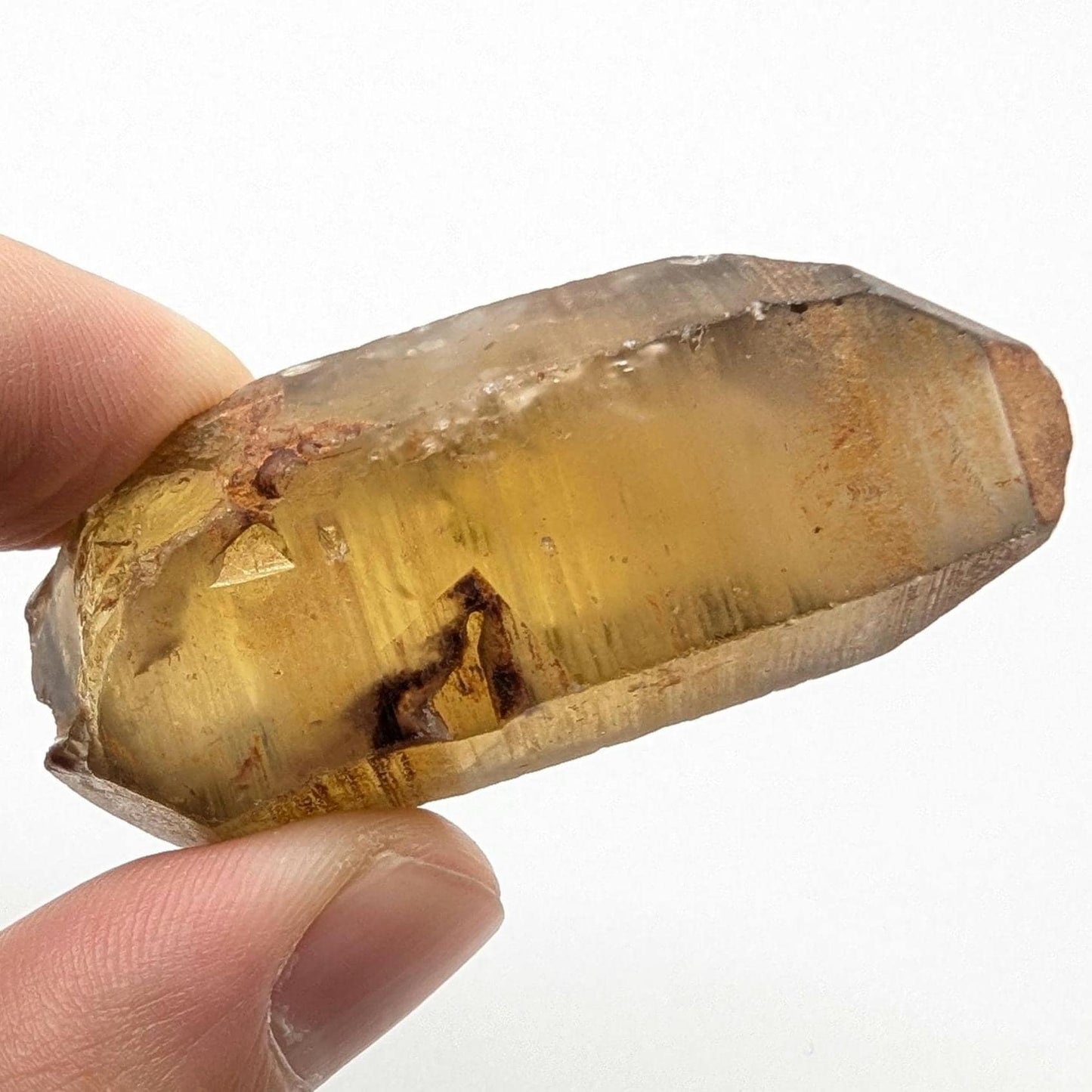 38g (Genuine) Natural Citrine Crystal from Mansa, Zambia - Rough Citrine Point - Unheated Citrine - Untreated Citrine - Natural Crystals