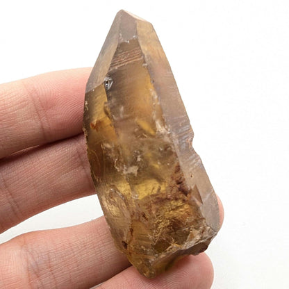 38g (Genuine) Natural Citrine Crystal from Mansa, Zambia - Rough Citrine Point - Unheated Citrine - Untreated Citrine - Natural Crystals