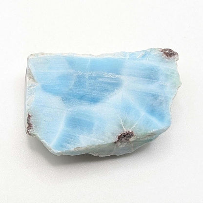 11g Larimar Slice - Rough Larimar Slab - Natural Blue Larimar Stone - Rough Larimar Crystal - Larimar for Lapidary - Raw Larimar Gemstone