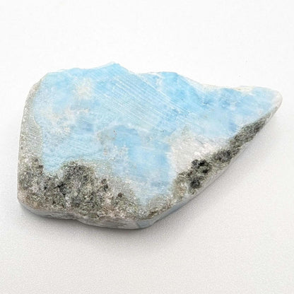 22g Larimar Slice - Rough Larimar Slab - Natural Blue Larimar Stone - Rough Larimar Crystal - Larimar for Lapidary - Raw Larimar Gemstone