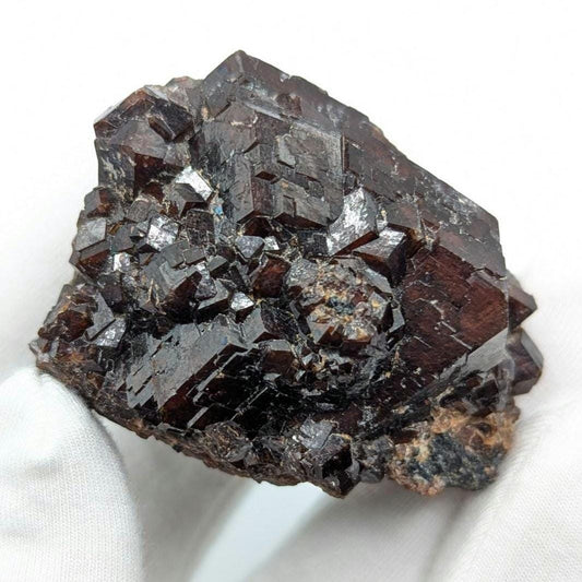 105g Mali Garnet Mineral Specimen - Garnet Crystal Cluster - Grandite (Grossular and Andradite Garnet) Specimen - Raw Garnet from Mali