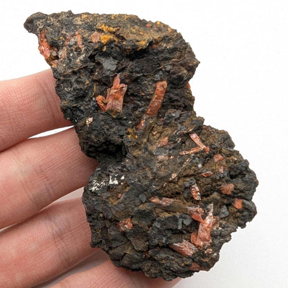 57g Crocoite Specimen from Australia - Orange Crocoite Mineral Specimen - Raw Crocoite Crystal - Rare Minerals - Tasmania, Australia